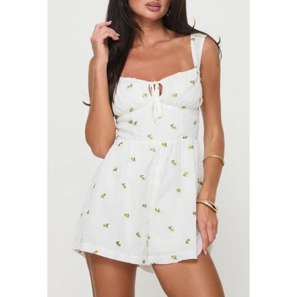 NWT Princess Polly ORSINI ROMPER WHITE size 2 - Picture 1 of 7